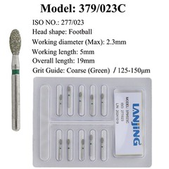 Dental FG Football Diamond Bur 379/023F 023C Bur Fine Super Coarse High Speed