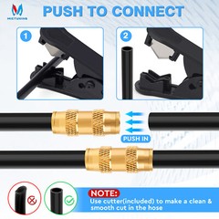 43Pcs Brass DOT Air Line Fittings Push Lock & Quick Connect Fittings NPT Thread