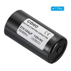 PATIKIL Motor Start Capacitor, 270-324uF/Mfd 125V 50/60Hz CD60 Run Capacitor …