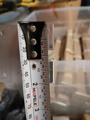 Set Of 2 18in Sneeze Guard End Posts For ¼” Glass In Original Paper Chrome 1⅛”²