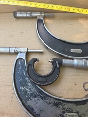 Lot Of (3) Micrometers STARRETT 4″-5″ NO. 436, 486,+ .0001″ MACHINIST TOOLS