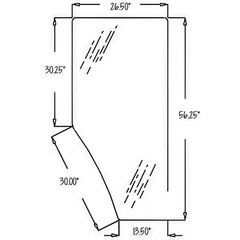 AML169103 Door Glass – Right Hand