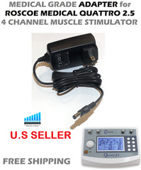 ADAPTER FOR ROSCOE QUATTRO 2.5 Professional Electrotherapy MUSCLE STIMULATOR