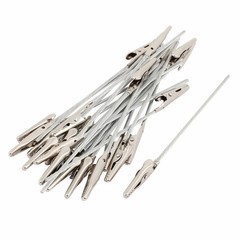 Non-insulated Electric Test Crocodile Metal Alligator Clips 4.9 Inch Long 12pcs