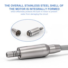 Dental LED Brushless Electric Micro Motor 1:5 Increasing Contra Angle Handpiece