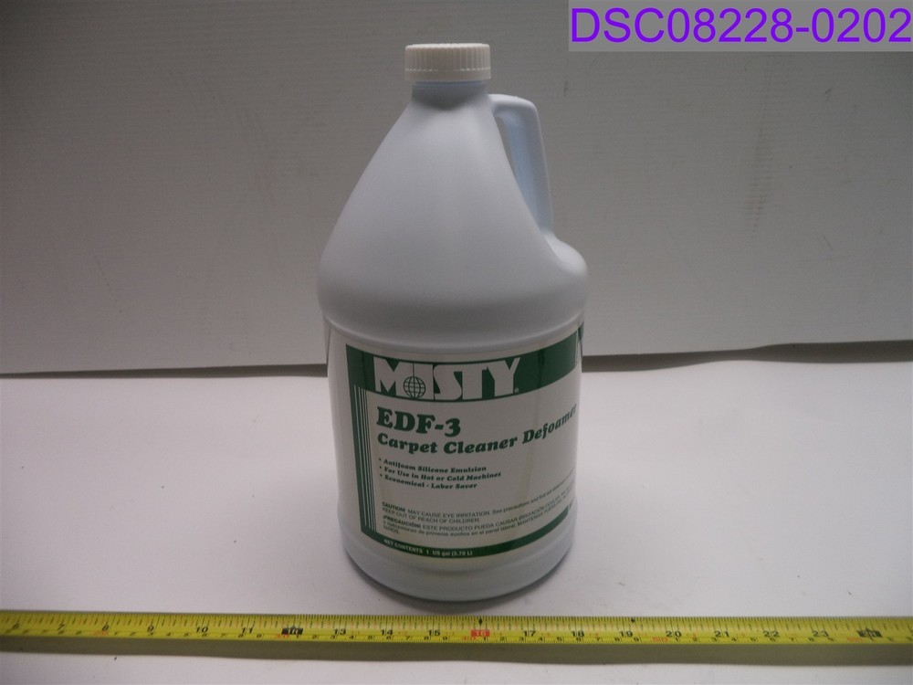 Qty = 4 Gallons (4 x 1G Jug): Misty EDF-3 Carpet Cleaner Defoamer P/N BL0827