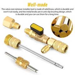 1/4″ & 5/16″ Port Valve Core Remover&Installer For Various Maintenance Scenarios