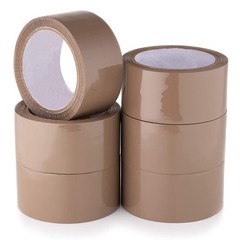 Clear Brown Parcel Tape Strong Packing Carton Sealing Tape 48mm x 66m Fragile
