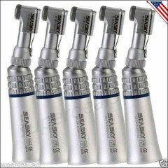 5 PCS NSK Style Dental Slow low speed Contra angle Handpiece E-type Latch Attach