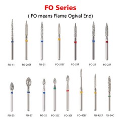 100pcs SANDENT Dental Diamond Burs For High Speed Handpiece Friction Grip 1.6mm