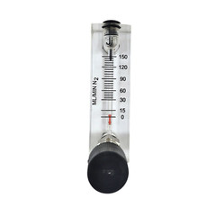 “Ji” Acrylic Tube Rotameter for N2, 0 – 150 ML/MIN, 1/4″ BSP (M) SS Connection