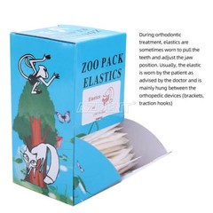 AZDENT 5000Pcs Dental Ortho Elastics Braces Rubber Bands/Elastic Placer Hooks