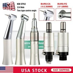 FG1.60mm/CA2.35mm Dental Slow Speed Contra Angle Straight 2H/4H Air Motor ak