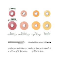 Dental Composite Finishing Polishing Discs /80pcs 12mm+14mm+2 Mandrel