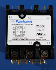 Packard C360C Contactor 3 Pole 60 FLA 208/240 Coil Voltage 50/60 VAC