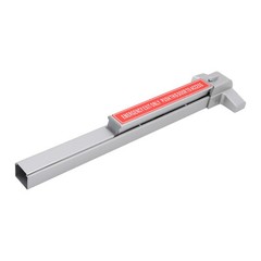 Door Push Bar Panic Exit Device with Lock Commercial Emergency Hardware Silver