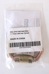 AFP AFSC1950 Gold Steel Carabiner Twist Lock Fall Protection ANSI OSHA Rated NEW