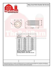 #10-24 Alloy Cone Point Allen Socket Set Screw Coarse Black Oxide (Pick Size)