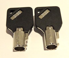 Sentry SafeTubular Replacement Keys Cut Key Code 2001 – 2100 Engraved Black