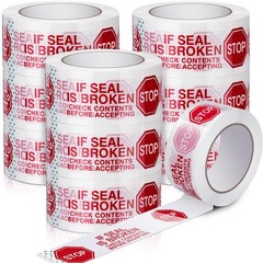 10 Rolls 2 Inch Tamper Proof Tape Stop Sign Sealing Tape Pre Printed If Seal …