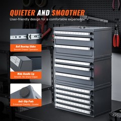 VEVOR Drill Bit Dispenser Organizer Cabinet Five-Drawer for 33/64″ to 63/64″