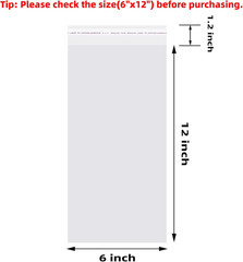 200 Bolsas Celofan Autoadhesivas 6×12 Transparentes Reutilizables Cierre Facil