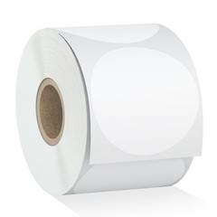 750 White Circle Direct Thermal Labels for Zebra, Rollo, MUNBYN Printers