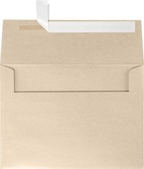LUXPaper A7 Taupe Metallic Envelopes 5-1/4×7-1/4 Peel & Press 80lb 50pk