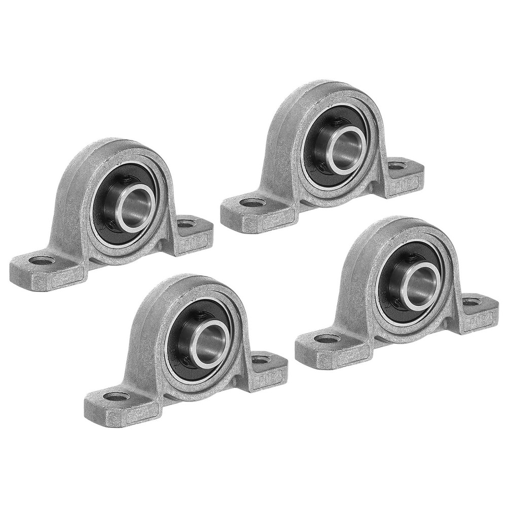 PATIKIL Pillow Block Bearing 5/16″ / 8mm Bore, 4 Pcs Vertical Zinc Alloy 5/16