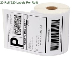 20 Rolls of 220 Thermal Shipping Labels 4×6 1744907 Compatible Dymo 4XL Printer