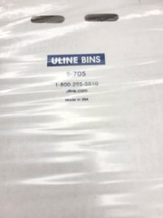 Lot of 25 Uline White Corrugated Bin Box Bundle S-705 Made in USA.