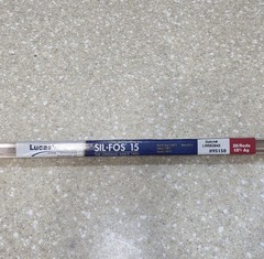 Lucas Milhaupt Sil Fos Silvaloy 15% Silver Solder 28 Rods 1 pound solder 95150