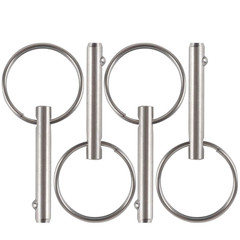 4 Pack Small Quick Release Pin, Diameter 3/16″, Usable Length 0.95″, Full 316 S