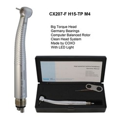 COXO Dental LED Handpiece High Speed E-generator Self Power Turbine 4 Hole NSK