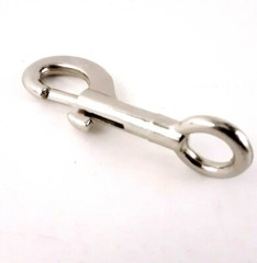 Ten Piece Pack 125 Bolt Snap Rigid Round Eye 1/2in Light Duty Nickel Plated KOCH