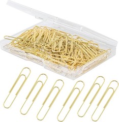 100pcs Gold Paper Clips,Large Paper Clip 2 Inch Jumbo Paperclips,Smooth Heavy