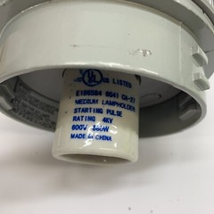 Econolight 150w Industrial Moisture Tight Light Ceiling Mount Incandescent Gray