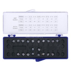AZDENT Dental Orthodontic Ceramic Brackets Braces Roth/MBT 018/022 Hooks 345