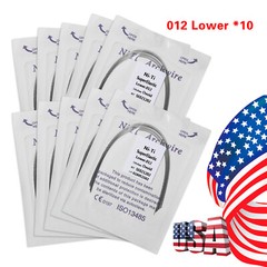 100Pcs Dental Orthodontic Niti Arch Wire Round Super Elastic Upper Lower 012-020