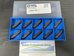 Spartan Carbide Grooving Inserts (New) – 0.188″ Vee Bottom VDB or DBP 34040041