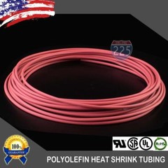 100 FT. 100′ Feet Spool RED 1/8″ Inch 3mm Polyolefin 2:1 Heat Shrink Tubing Tube