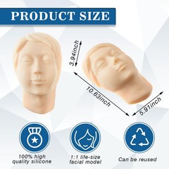 Mannequin Face Model Injection Training Silicone Mannequin Women Head Makeup …