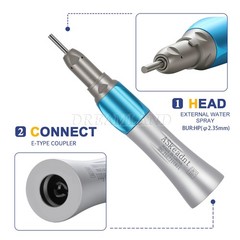 USA Low Price Dental Slow Speed Handpiece Straight Nose Cone E-type to Motor