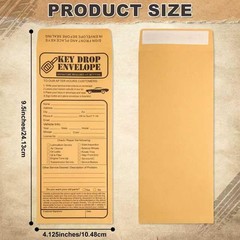 500 PCS Heavyweight Key Transfer Envelopes Secure Adhesive Mailers 4.125×9.5 In