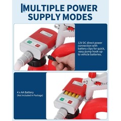 16 Gallon 60L Portable Fuel Caddy Tank w/12V/4AA Battery Powered Transfer Pump