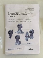 ROSEMOUNT / 2051TG4A2B / PRESSURE TRANSMITTER / FLOWMETER / 4000PSI/276BAR