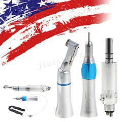 Dental Low Slow Speed Handpiece Contra Angle Straight Air Motor E-type 2/4 Holes
