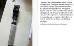 80% off Streak Retinoscope rechargeble+cordless with Free vision chart and bulb