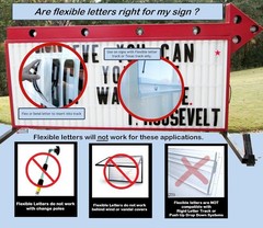 Changeable Outdoor Sign Letters 6” Portable Flex Letters 279 Count Helvetica