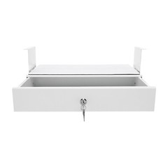 Under Desk Pull-out Drawer Storage Tray with Lock for Desk Organization Office